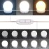 Tocador con luces LED roble ahumado 115x37x110,5