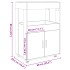 Carrito de bar madera de ingeniería roble Sonoma 60x39,5x89