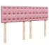 Cama box spring con colchón terciopelo rosa 140x190