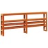 Estructura cama con cabecero madera pino marrón cera 200x200
