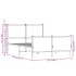 Estructura de cama sin colchón metal roble ahumado 120x200