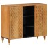 Armario auxiliar madera maciza de mango 90x33x75