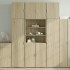 Aparador alto madera de ingeniería roble Sonoma 80x42,5x249