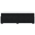 Cama box spring con colchón terciopelo negro 100x200