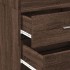 Aparador de madera de ingeniería marrón roble 45x42,5x185