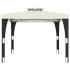 Cenador con doble techo acero crema 2,98x2,98