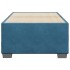 Estructura de cama de terciopelo azul 80x200