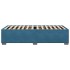 Estructura de cama de terciopelo azul 80x200