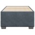 Estructura de cama sin colchón terciopelo gris oscuro 90x190