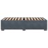 Estructura de cama sin colchón terciopelo gris oscuro 90x190