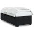 Estructura de cama sin colchón terciopelo negro 90x200