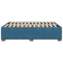 Estructura de cama de terciopelo azul 140x190