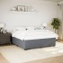 Estructura cama sin colchón terciopelo gris oscuro 200x200