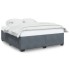 Estructura cama sin colchón terciopelo gris oscuro 200x200