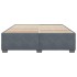 Estructura cama sin colchón terciopelo gris oscuro 200x200