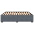 Estructura cama sin colchón terciopelo gris oscuro 200x200