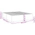 Estructura cama sin colchón terciopelo gris oscuro 200x200