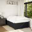 Estructura de cama sin colchón terciopelo negro 120x190 cm