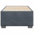 Estructura de cama sin colchón terciopelo gris oscuro
