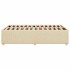 Estructura de cama sin colchón tela crema 120x200