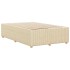Estructura de cama sin colchón tela crema 120x200