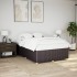 Cama sin colchón tela marrón oscuro 140x190