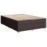 Cama sin colchón tela marrón oscuro 140x190