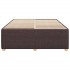 Cama sin colchón tela marrón oscuro 140x190