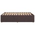 Cama sin colchón tela marrón oscuro 140x190
