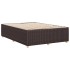 Cama sin colchón de tela marrón oscuro 160x200