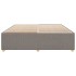 Cama sin colchón tela gris taupe 200x200
