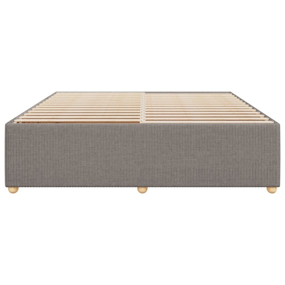 Cama sin colchón tela gris taupe 200x200