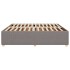 Cama sin colchón tela gris taupe 200x200