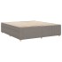 Cama sin colchón tela gris taupe 200x200