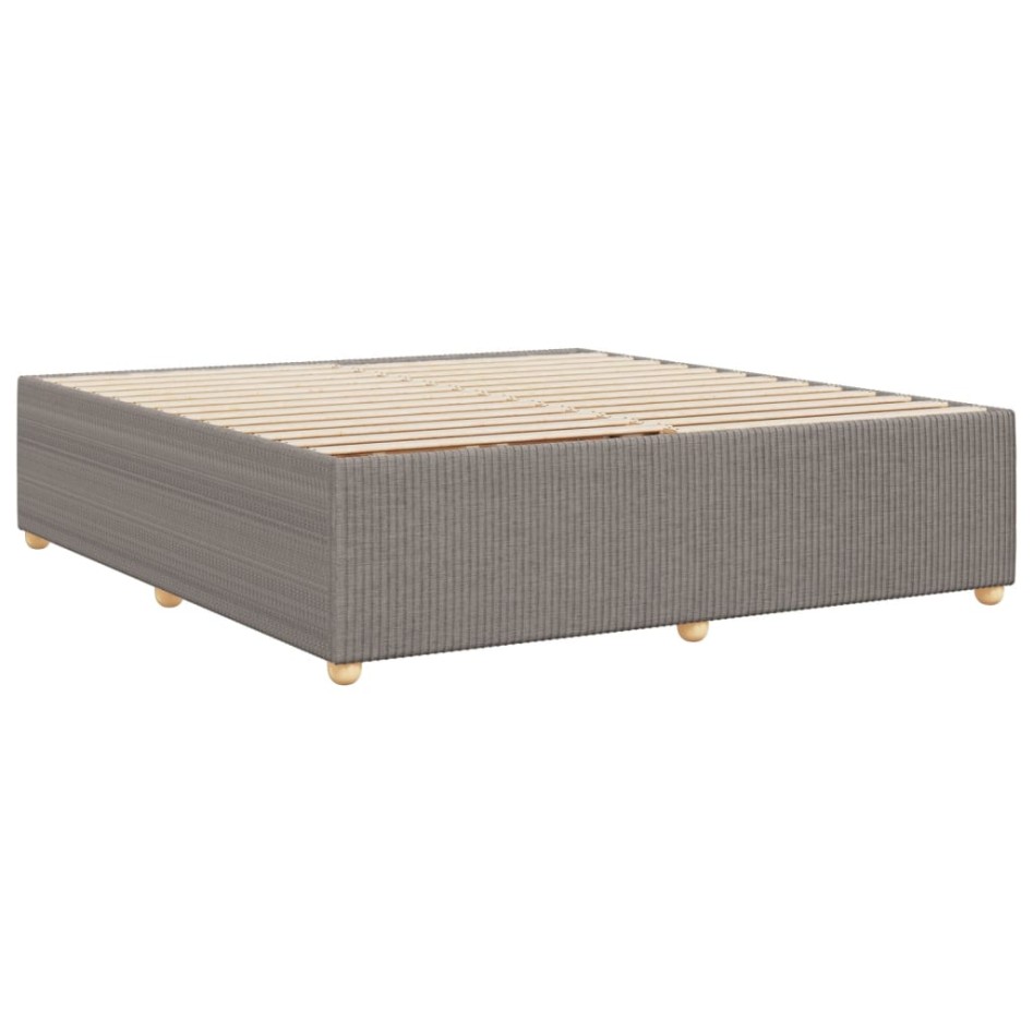 Cama sin colchón tela gris taupe 200x200