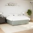 Estructura de cama sin colchón terciopelo gris claro 180x200