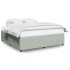 Estructura de cama sin colchón terciopelo gris claro 180x200