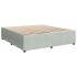 Estructura de cama sin colchón terciopelo gris claro 180x200