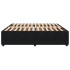 Estructura de cama sin colchón terciopelo negro 180x200