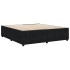 Estructura de cama sin colchón terciopelo negro 180x200