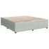 Estructura de cama sin colchón terciopelo gris claro 200x200
