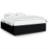 Cama sin colchón tela negro 200x200
