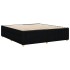 Cama sin colchón tela negro 200x200
