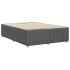Cama sin colchón de tela gris oscuro 160x200