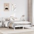 Estructura de cama sin colchón madera de pino blanca 140x190