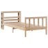 Estructura de cama sin colchón madera maciza de pino 100x200