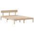 Estructura de cama sin colchón madera maciza de pino 120x190