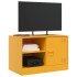 Muebles para TV 2 unidades acero amarillo mostaza 67x39x44