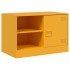 Muebles para TV 2 unidades acero amarillo mostaza 67x39x44