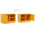 Muebles para TV 2 unidades acero amarillo mostaza 67x39x44